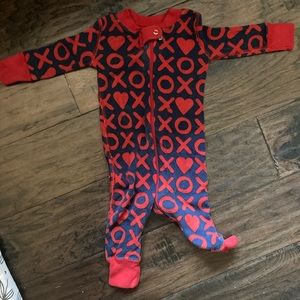 Hanna Anderson Valentines Day Sleeper 3-6 months